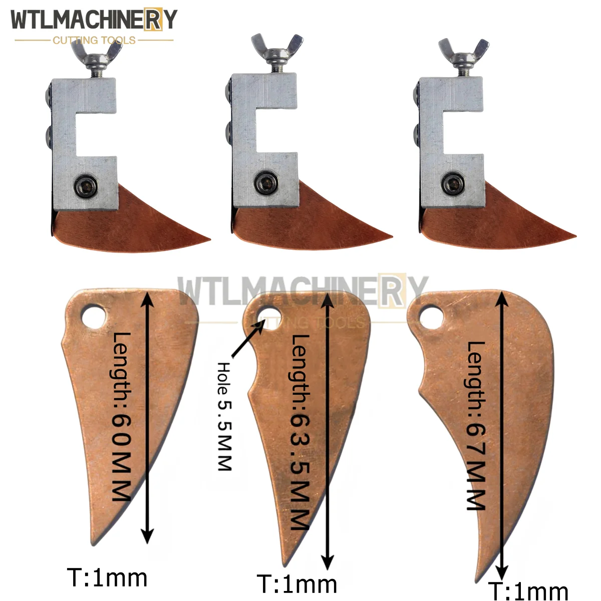 1Set Automatic Gluing Machine Copper Scraper Slot Width 17mm Automatic Box Making Machine Assembly Line Doctor Blade Holder