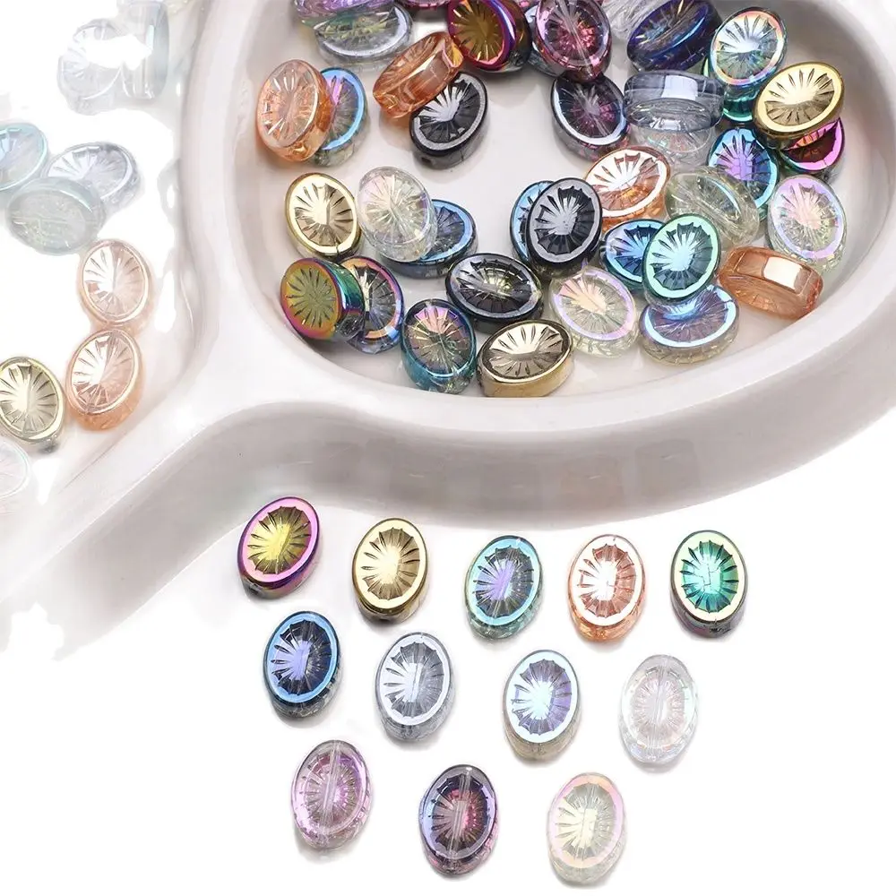 20 Stück facettierte ovale Kristallperlen, 11 x 14 mm, lose Glas-Abstandsperlen für Schmuck, Armbänder, DIY, Basteln, Geschenke für Mädchen und Erwachsene