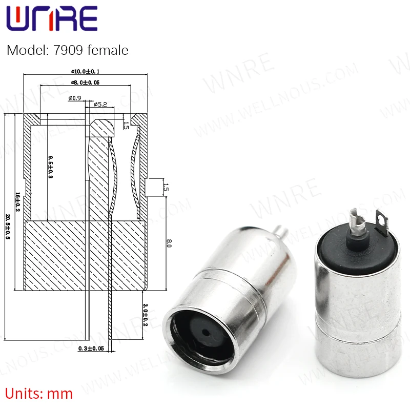 7909 Male and Female Power Socket DC Laptop Computer DC Jack Plug Adapter Connector