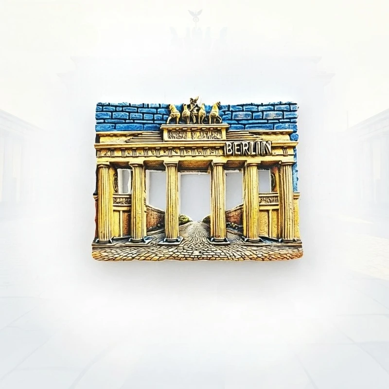Imán para Refrigerador de Berlín, Alemania - Recuerdo Icónico de la Ciudad en 3D, Regalo Único de la Capital Alemana para Viajes y Decoración Moderna del Hogar