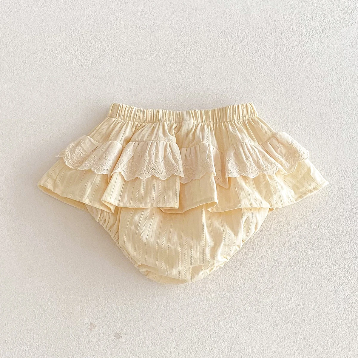 Baby Mädchen Rüschen Spitze Rock Shorts Kinder Stickerei Pettiskirt Kleinkind Tutu Rock Säugling Pumphose Kuchen Layeres PP Shorts 0-3t – Detail 8