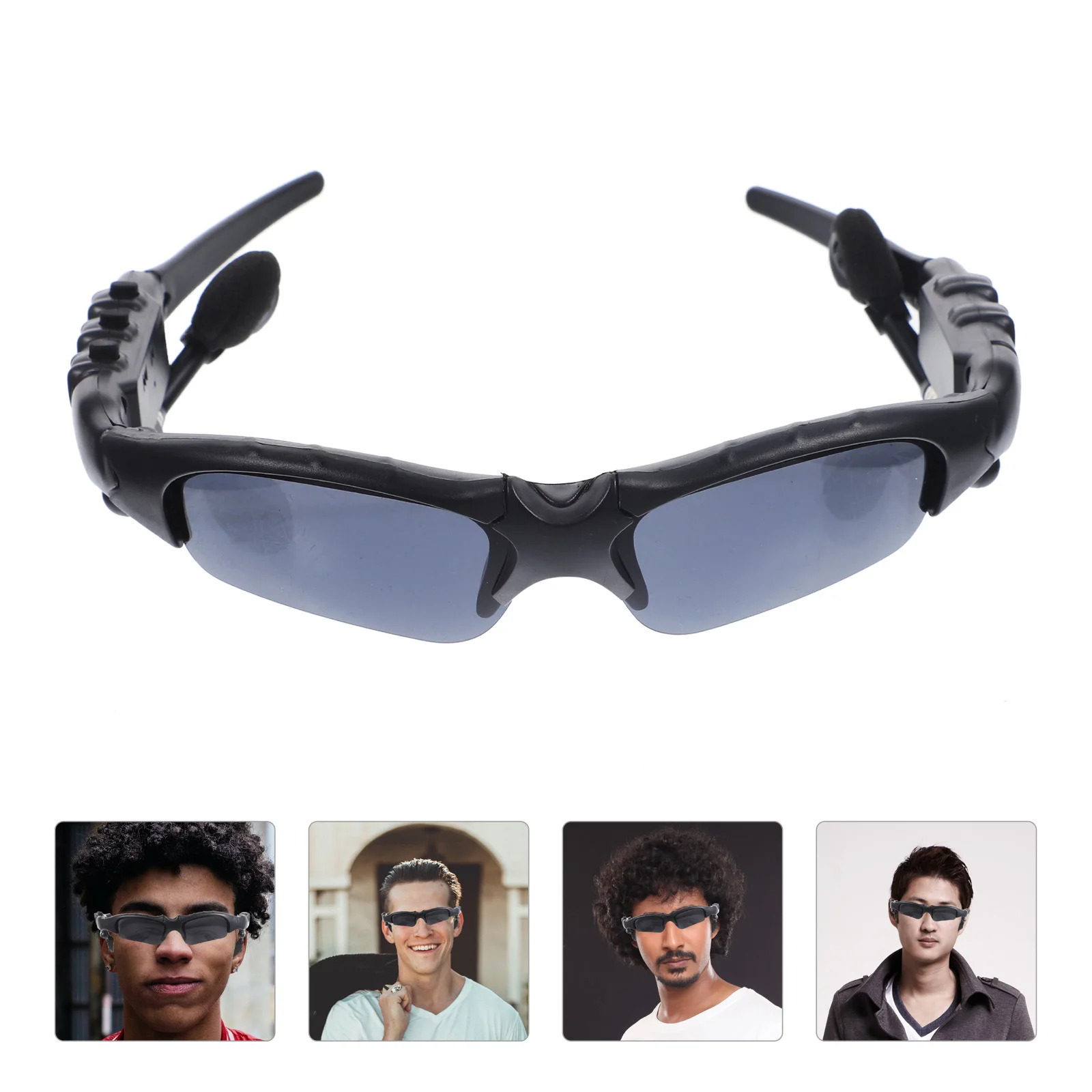 

White Wireless Headset Driving Sunglasses Polarized Lenses Riding Glasses Music Player Handsfree Earphone Anti-Glare