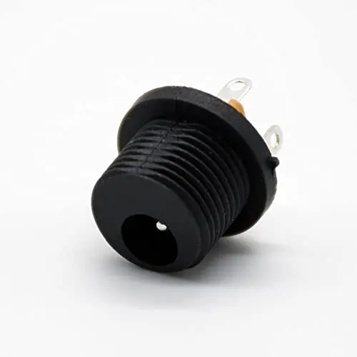 Waterproof DC Power Socket Female Connector Panel Mount Bulkhead Through Hole Straight Unshiled 5.5 * 2.1mm