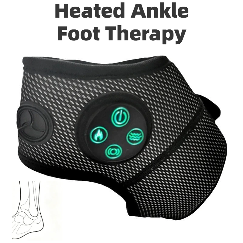 Plantar Fasciitis Ankle Massager Airbag Heating Heel Pain Relief Foot Meridian Therapy