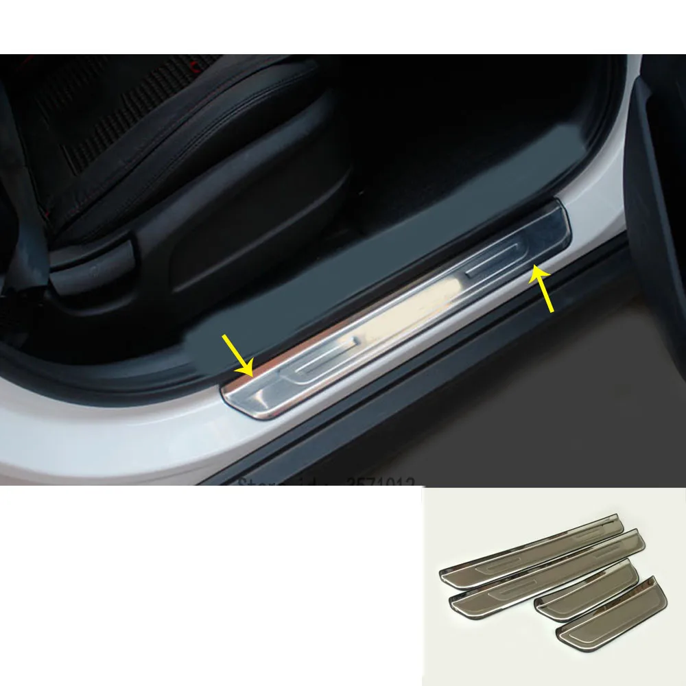 

For Hyundai Tucson 2015 2016 2017 2018 Car Styling Stainless Steel Pedal Door Sill Scuff Plate Cover Outside External Threshold