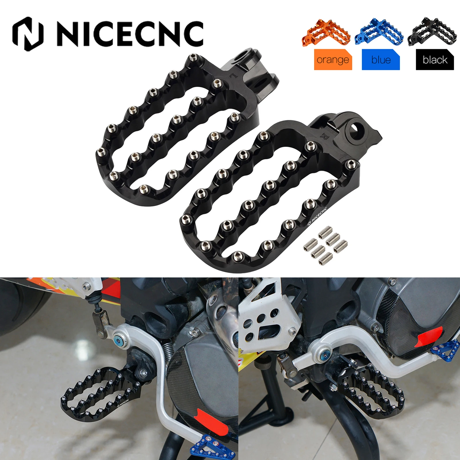 

Footrest Footpegs Foot Pedal For KTM 690 Enduro/R SMC R 790 890 950 990 1050 1090 1190 1290 Adventure R S T Supermoto SMT SMR