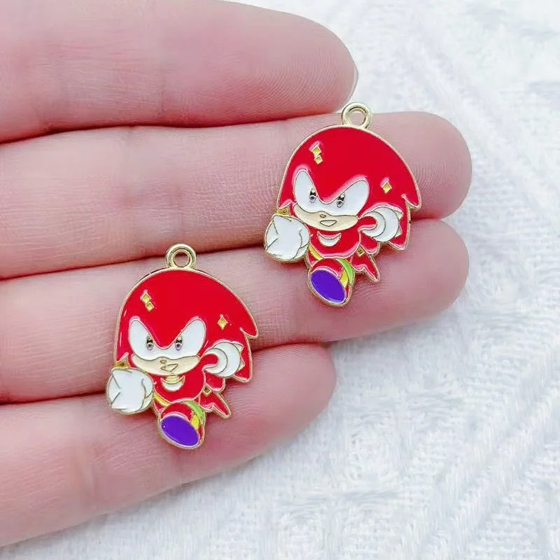 10pcs Cartoon European and American Rabbit Jewelry Accessories DIY Drip Oil Alloy Pendant Jewelry Keychain view 5