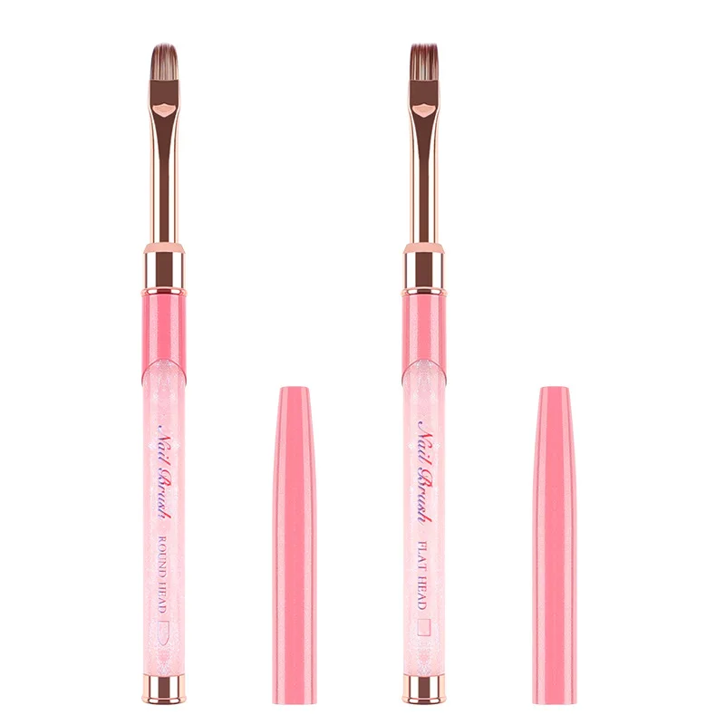 1/2Pcs Pink Nail Gl…