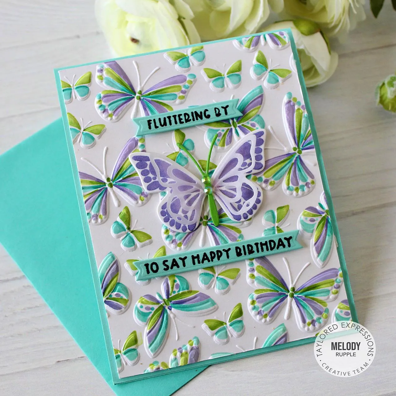 Fluttering Friends Cutting Dies and Stamps Scrapbook Diary Decoration Stencil Embossing Template DIY Greeting Card Handmade