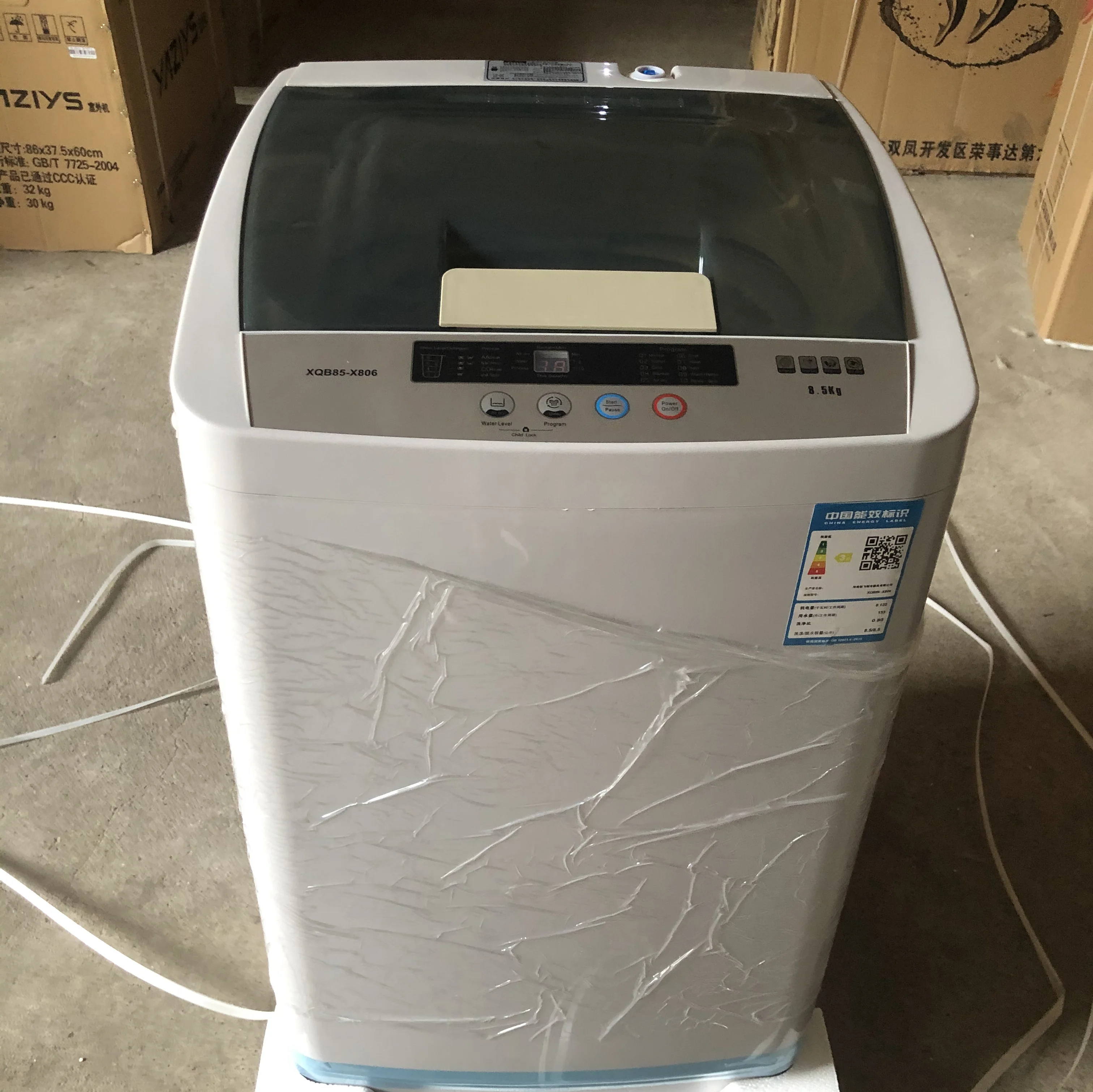 Lavadora todo en uno completamente automática, Panel inglés de lavadora fuera de línea para lavadora pulsadora doméstica