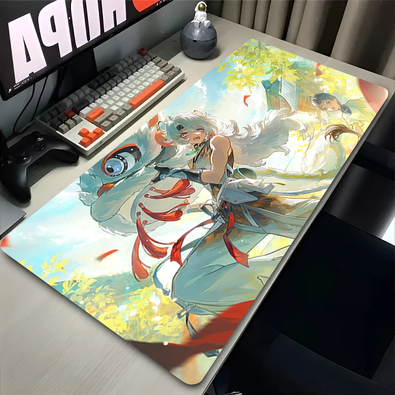 

Wuthering Waves LINGYANG Mouse pad cartoon game player keyboard pad non-slip office study desk mat floor mat PC carpet Mousepad