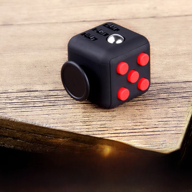 Str Relief Toy Finger Cube Boredom Buster Time Pass Dice Towing Small Blos Mental Fitn Puzzle Game Blue  Valley