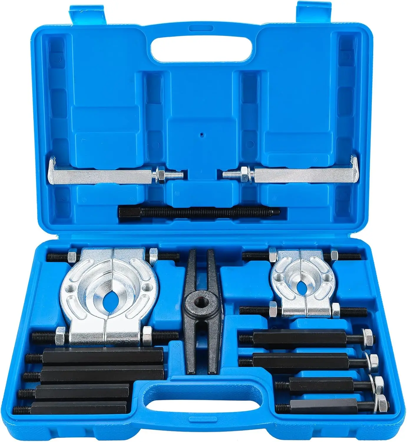 14PCS Bearing Separator Puller Set - Heavy 5 Ton Capacity, Versatile with 2 and 3 Splitters