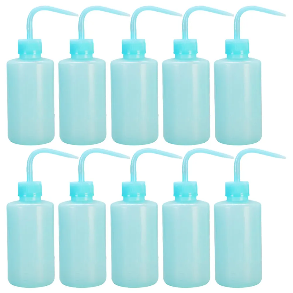 

10Pcs Portable Watering Bottle for Flowers Plants Squeeze Bottle Pe Material Bend Mouth Design Uniform Stream Long Spout Garden