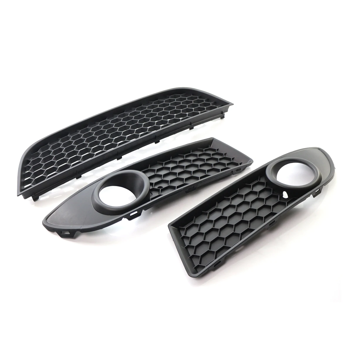 Per VW POLO-GTI 2006 ~ 2009 MK4 9N3 ABS Nero 6Q0853665E 1 Coppia Auto Paraurti Anteriore Inferiore Fendinebbia Griglia di Sfiato Griglia di Copertura Della Cassa