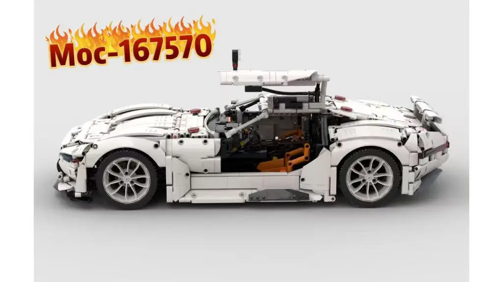 MOC-167570 Supercar GT (1:8 Remote Control) Building Block Toy 2853PCS Birthday Gift Children's Christmas Ornament Gift