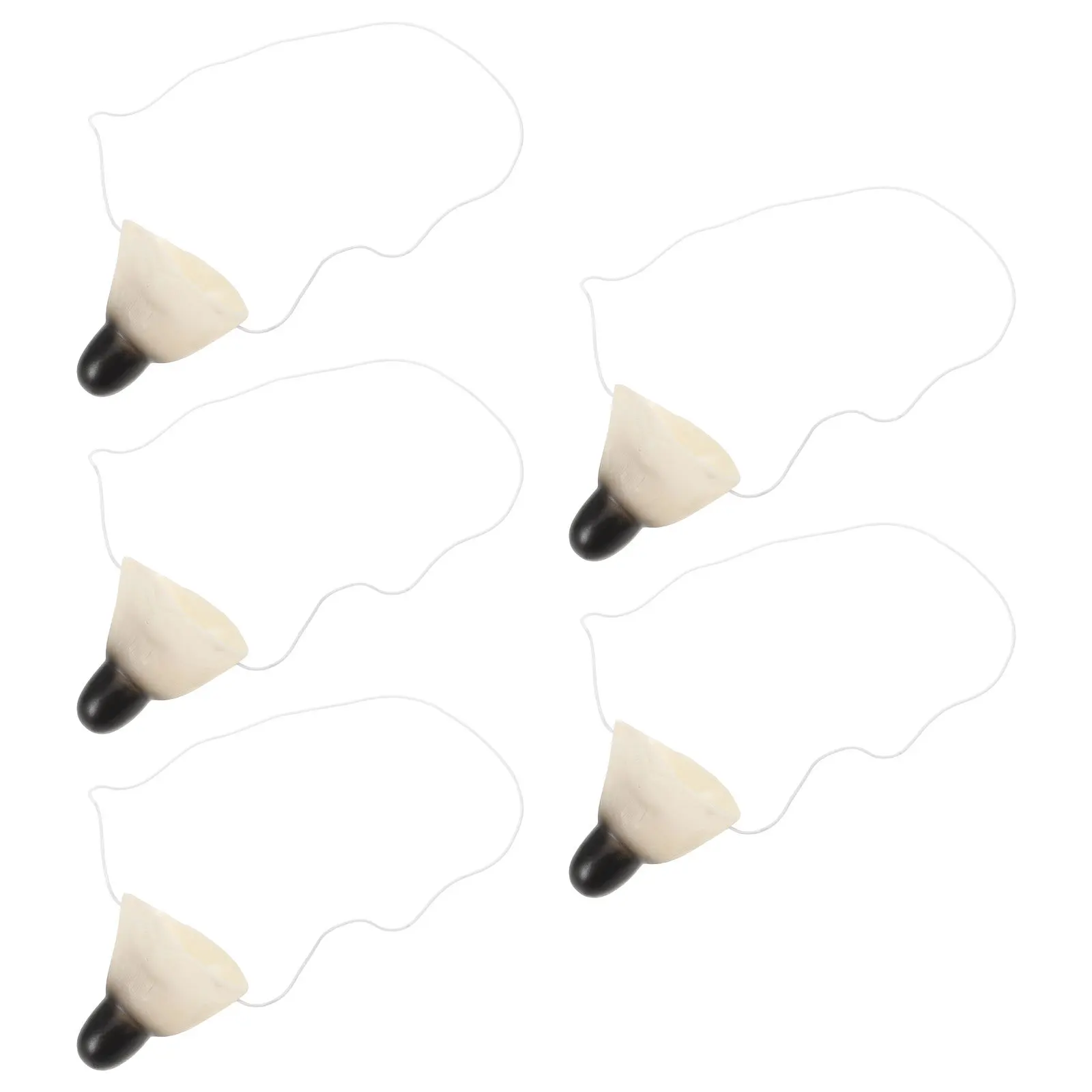 

5 шт., забавный реквизит для носа, вечеринка на Хэллоуин: реалистичная мышь, карнавальный костюм, платье животного, многоразовая карнавальная цирковая маска