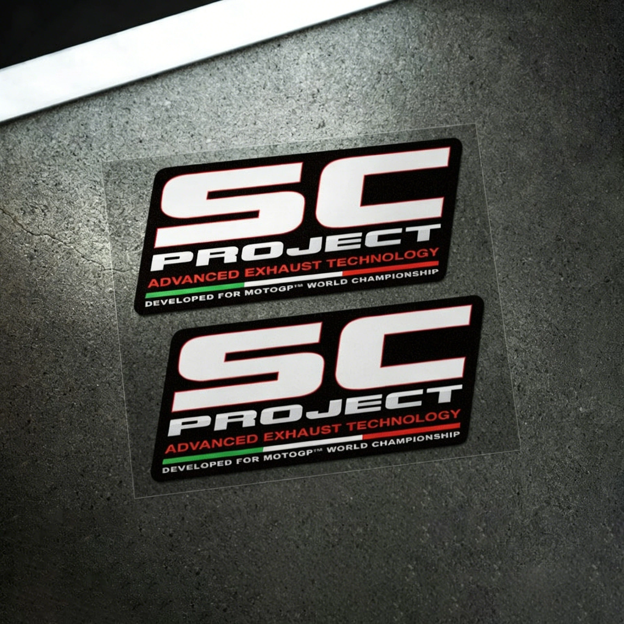 2x Sponsor Motorbike Exhuast Pipe Modified Stickers Twins Cup Car Styling Vinyl for Motocross Auto Body Decal