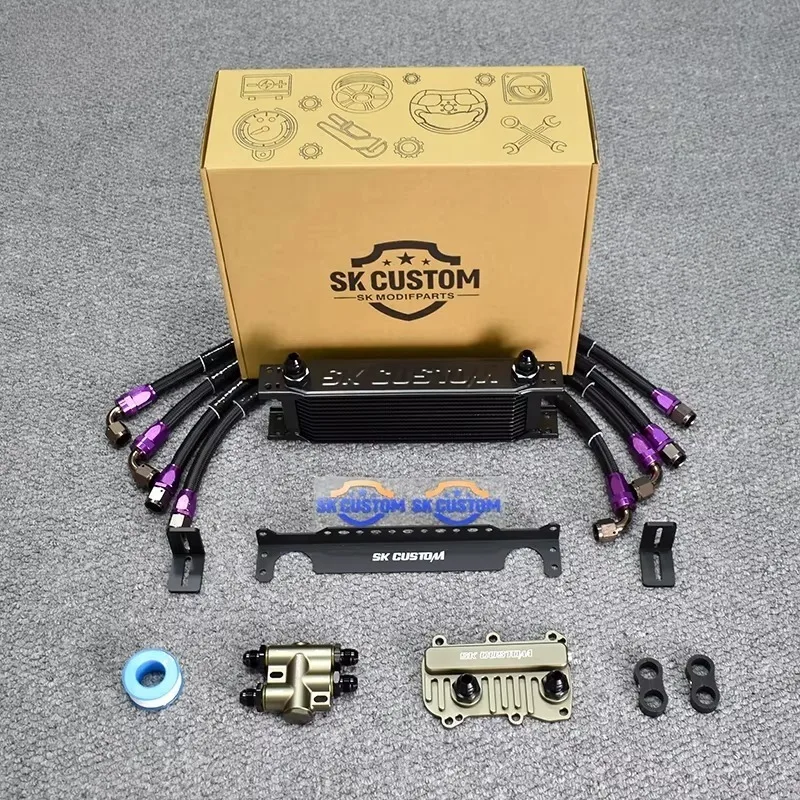 Oil Cooler Radiator Kit for Mercedes-Benz M133 M139 Thermostat Engine Oil Cooler Kit