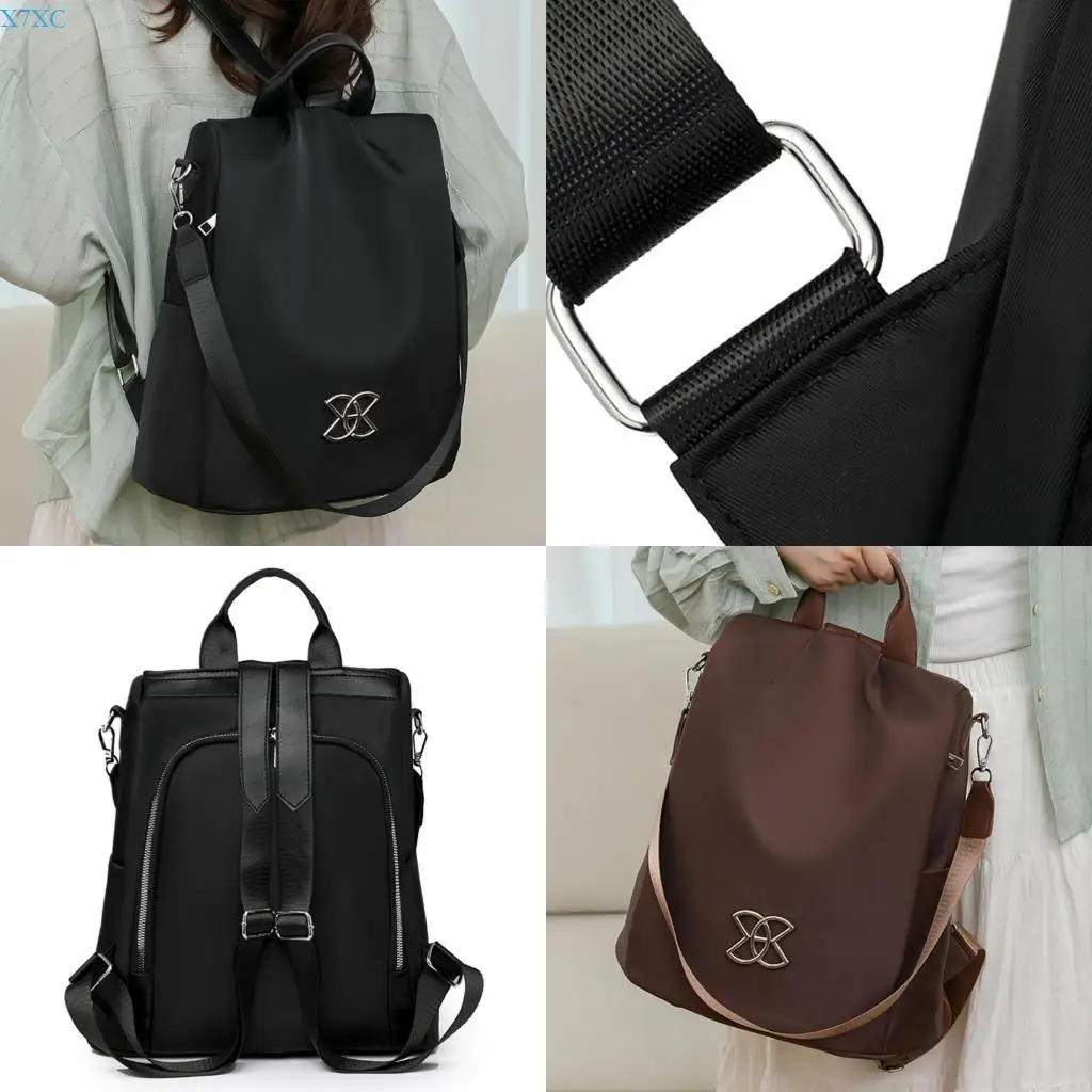 

X7XC Convenient Women's Backpack Shoulder Bag Practical Travel Daypacks Large Capacity Rucksack Suitable for Various Occasion