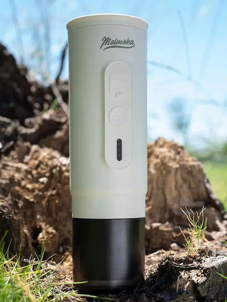 MEIMOKA 휴대용 커피 머신 야외용 에스프레소 메이커 20 바 압력 무선 가열 USB 충전