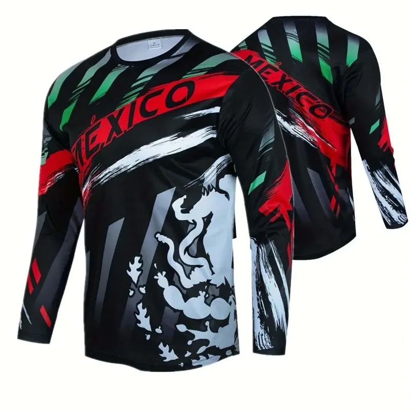 

New Summer Men's and Women's Quick Drying Breathable Long Sleeved Off Road Motorcycle Sportswear Mountain Bike Top Coat