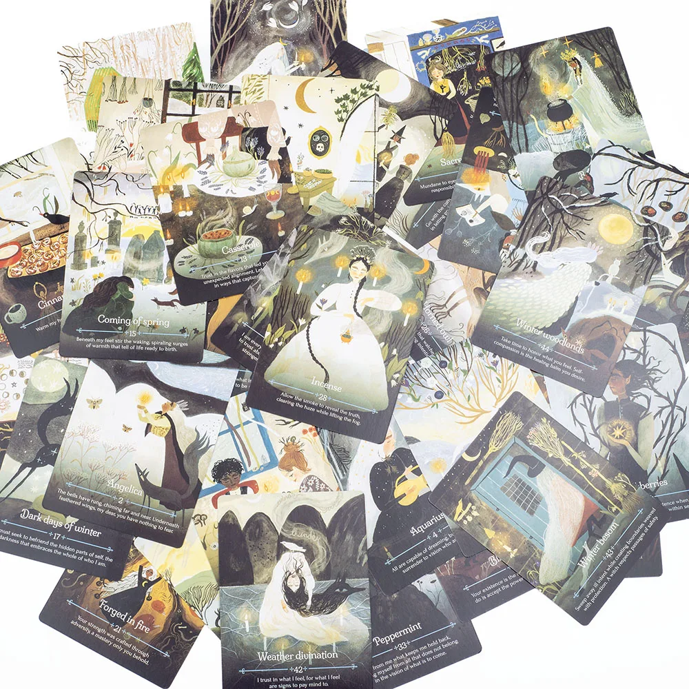 Jahreszeiten der Hexe Imbolc Oracle Tarot-Brettspiel 44 Karten für spirituelle Anleitung 10,4 * 7,3 cm – Detail 8