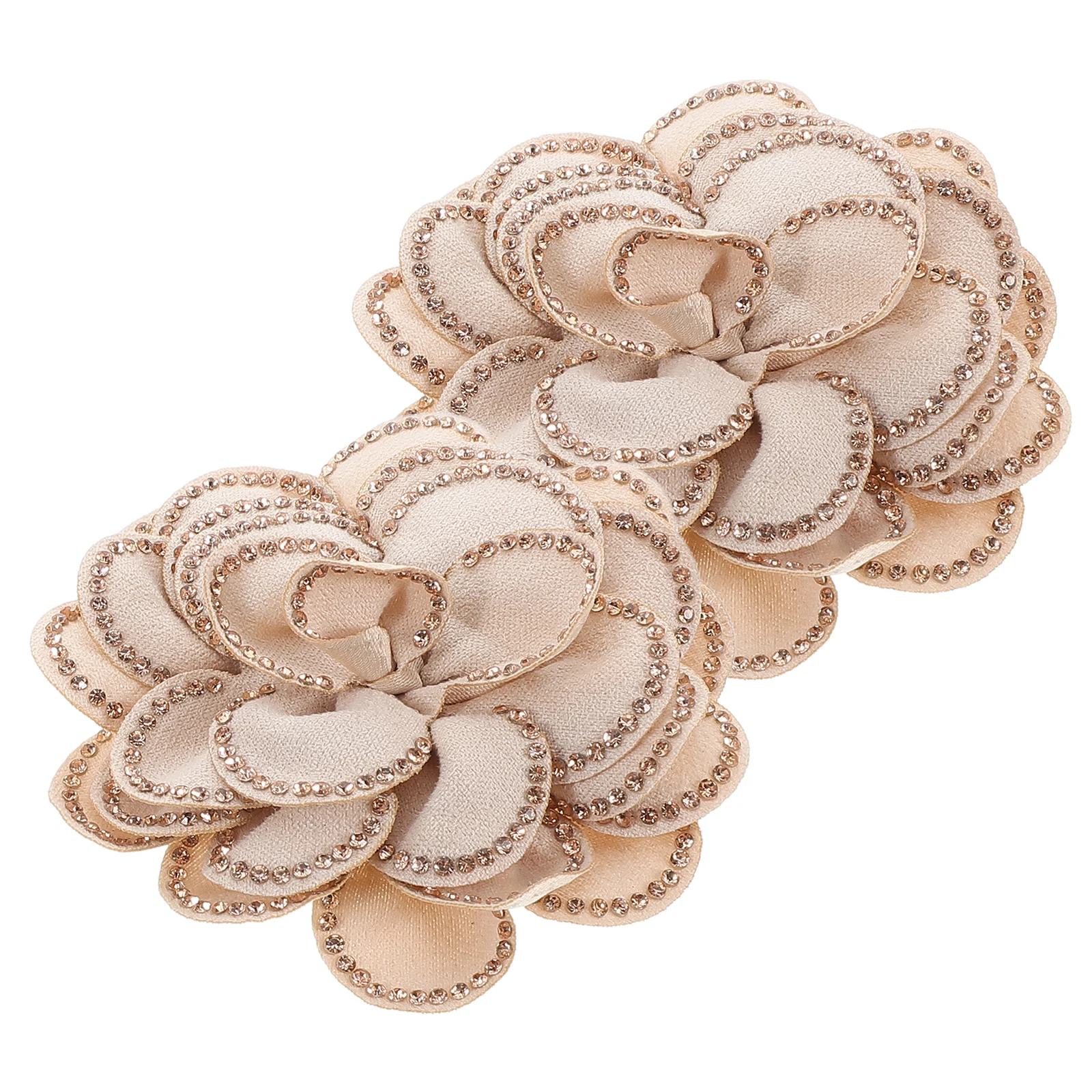 

Gorgeous Rhinestone Flower Shoe Clips Bridal Wedding Accessories Elegant Detachable Shoe Decorations for Winter Footwear
