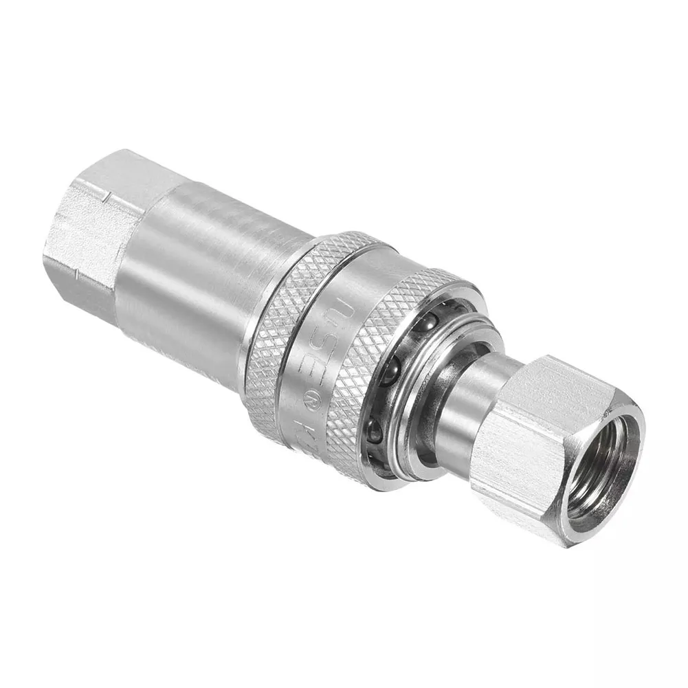 1 Set Hydraulic Quick Connect Coupler M14x1.5mm Female Thread Pipe Fitting For Hydraulic Applications