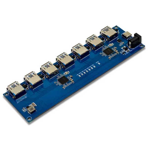 Discount VL817 USB3.1 HUB Module High-Speed 1-to-7 Port USB HUB TYPE-C with Current Backflow Prevention Function