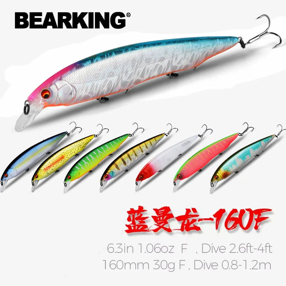 m160-bearking-160mm-30g-iscas-de-pesca-cores-sortidas-minnow-manivela-sistema-de-peso-de-tungstenio-wobbler-modelo-manivela-isca-artificial