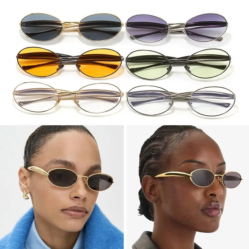 

Fashion UV400 Protection Women Sunglasses Metal Casual Black Shades Retro Driving Glasses Photography