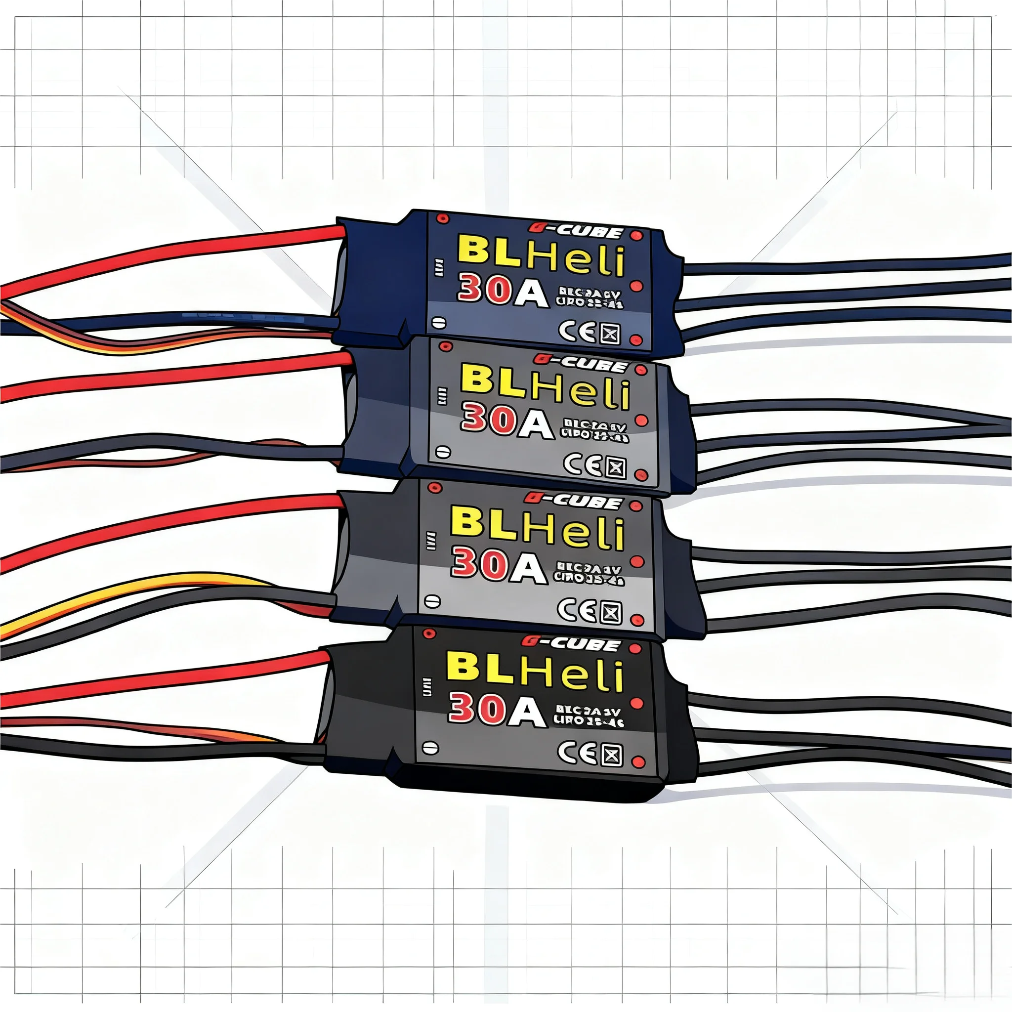 

Angeltoy BLHeli Series 30A 40A ESC RC мультироторный самолет с фиксированным крылом для гоночного дрона FPV F450 f550 DIY Запчасти