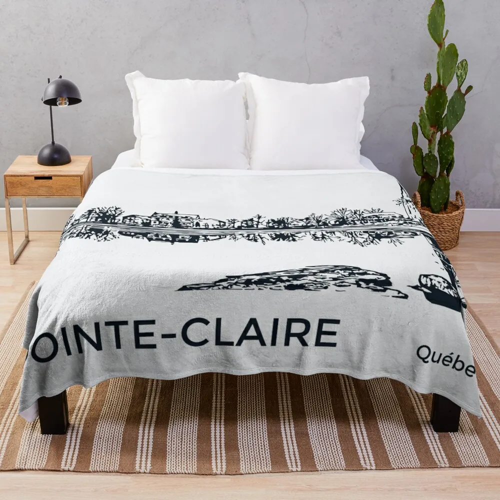 Pointe-Claire Québec Throw Blanket Soft Plaid Luxury Large Blankets Sofas Of Decoration Blankets