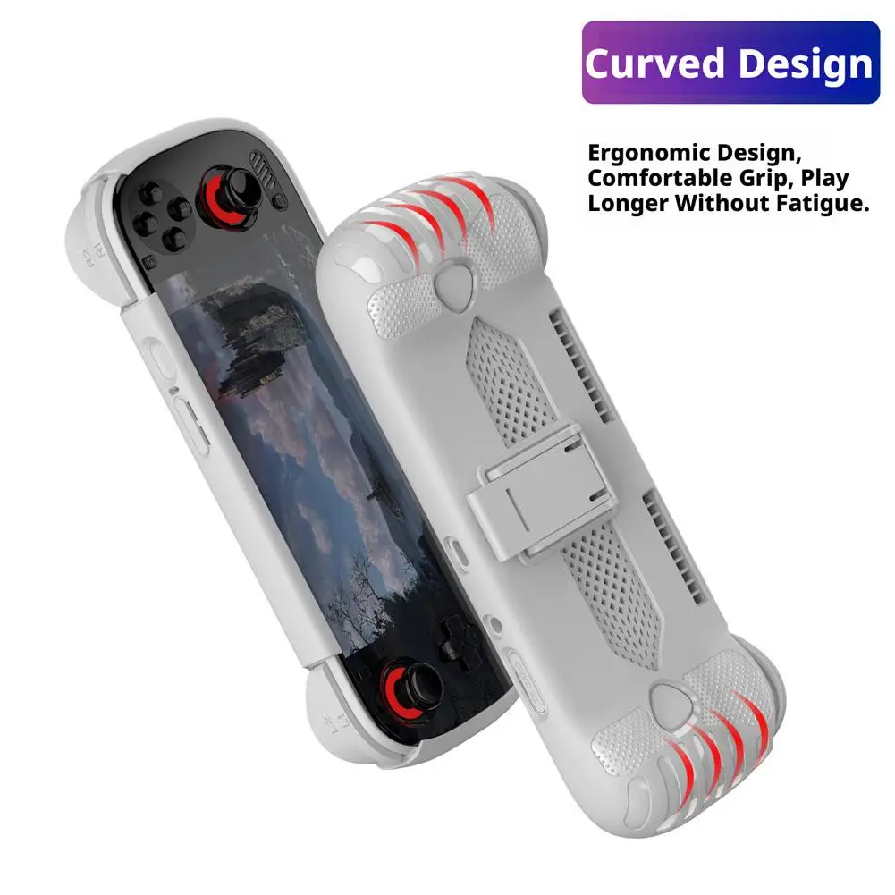 TPU Protective Case Cover For AYN Odin 3 With Bracket Anti Fall Anti Slip Protective Shell Handheld Game Console Accessories