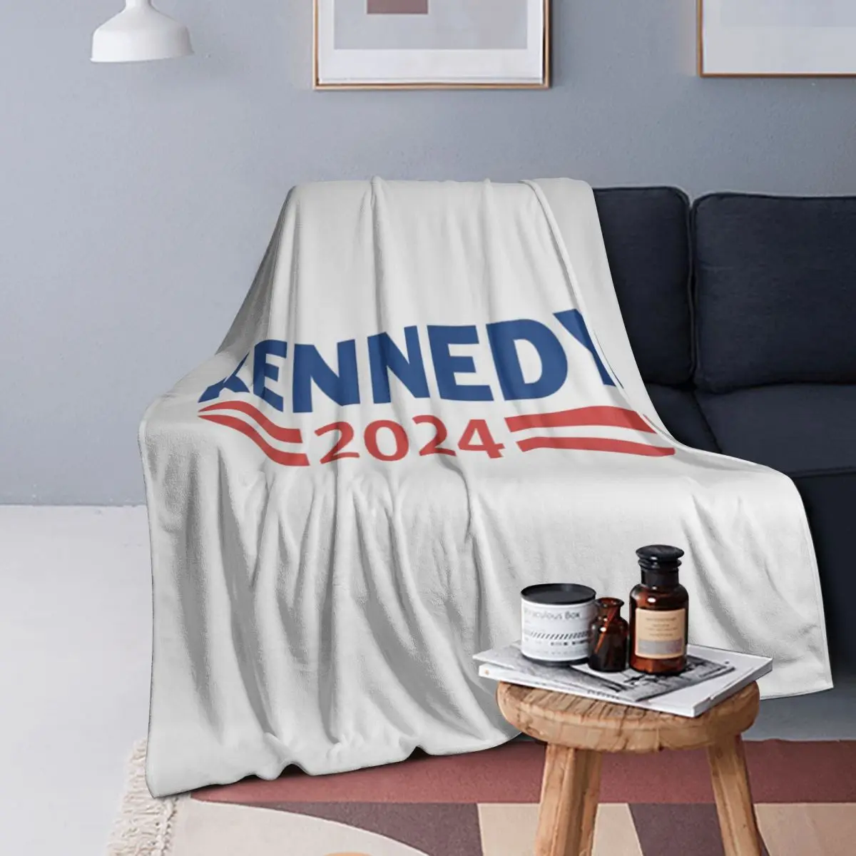 

Vote Kennedy 2024 For President Blankets Soft Warm Flannel Throw Blanket Bedding for Bed Living room Picnic Travel Home Sofa