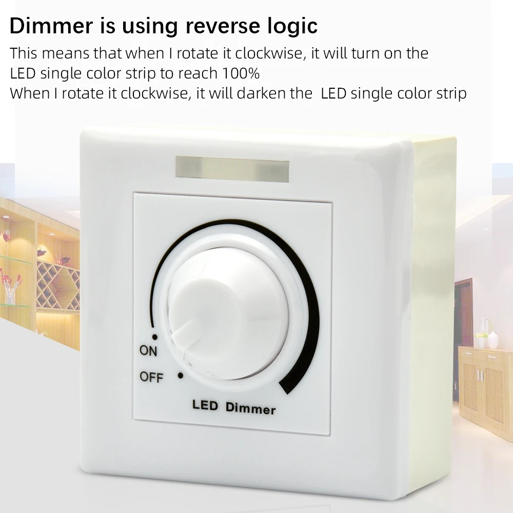 DC12V 24V 30A LED Dimmer Adjustable Switch Brightness panel controller Dimmers For Dimmable 5050 5630 led strip Light