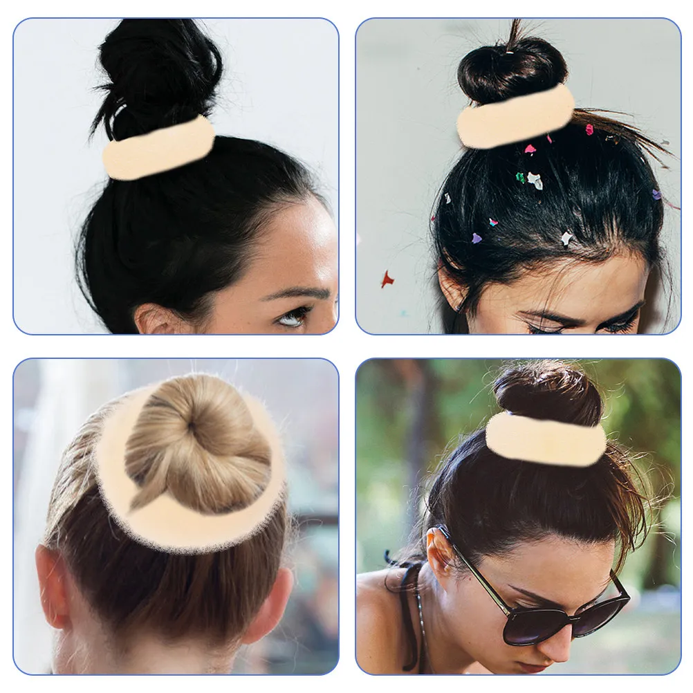 12Pcs Hair Donut Bun Maker Tools for Women Small Elegant Styling Accessory Secure Long-Lasting Hold French Hairstyle Girls