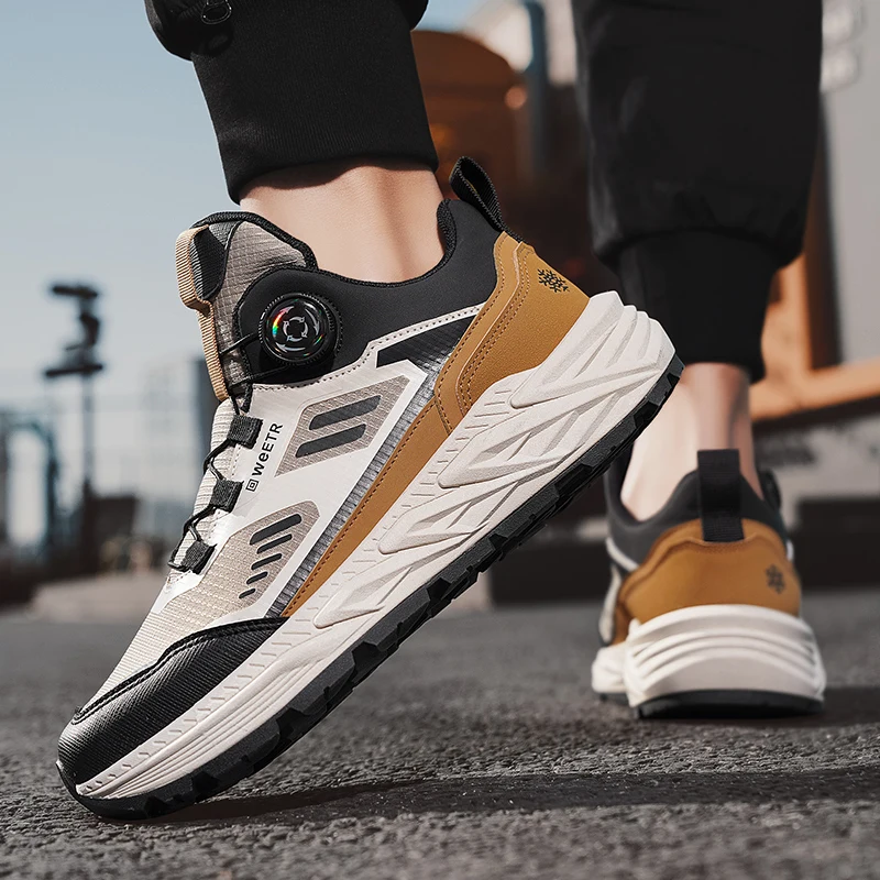 أحذية رجالية جديدة، أحذية رياضية خارجية بنعل ناعم قابلة للتنفس ومضادة للانزلاق، أحذية جري كاجوال متعددة الاستخدامات وعصرية للمراهقين