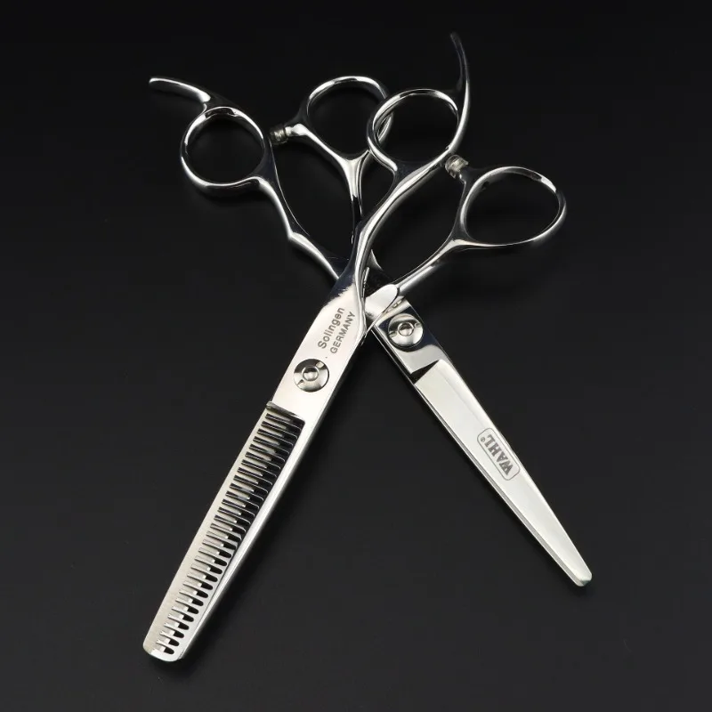 

Titan high quality japan steel cut thinning 6inch barber tools shears pet dog cat grooming scissors