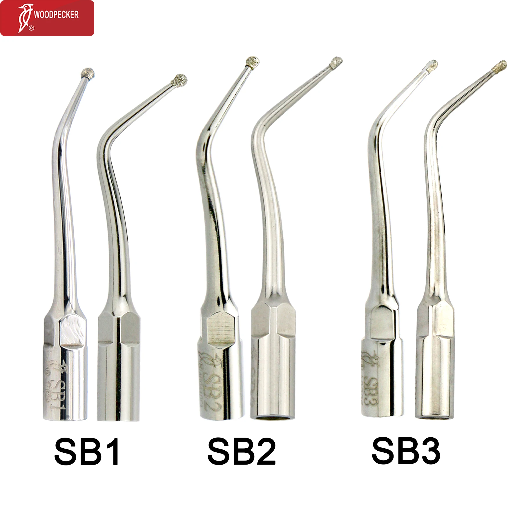 Original Woodpecker Dental Ultrasonic Scaler Tips Dentistry Ultrasound Tip P E G SB For Teeth Cleaning Dental Products Fit EMS