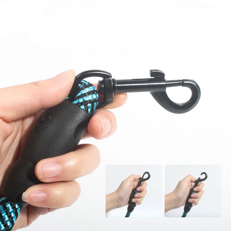 Reflective Nylon Round Dog Leash For Safe Walking And Control_voghion.com