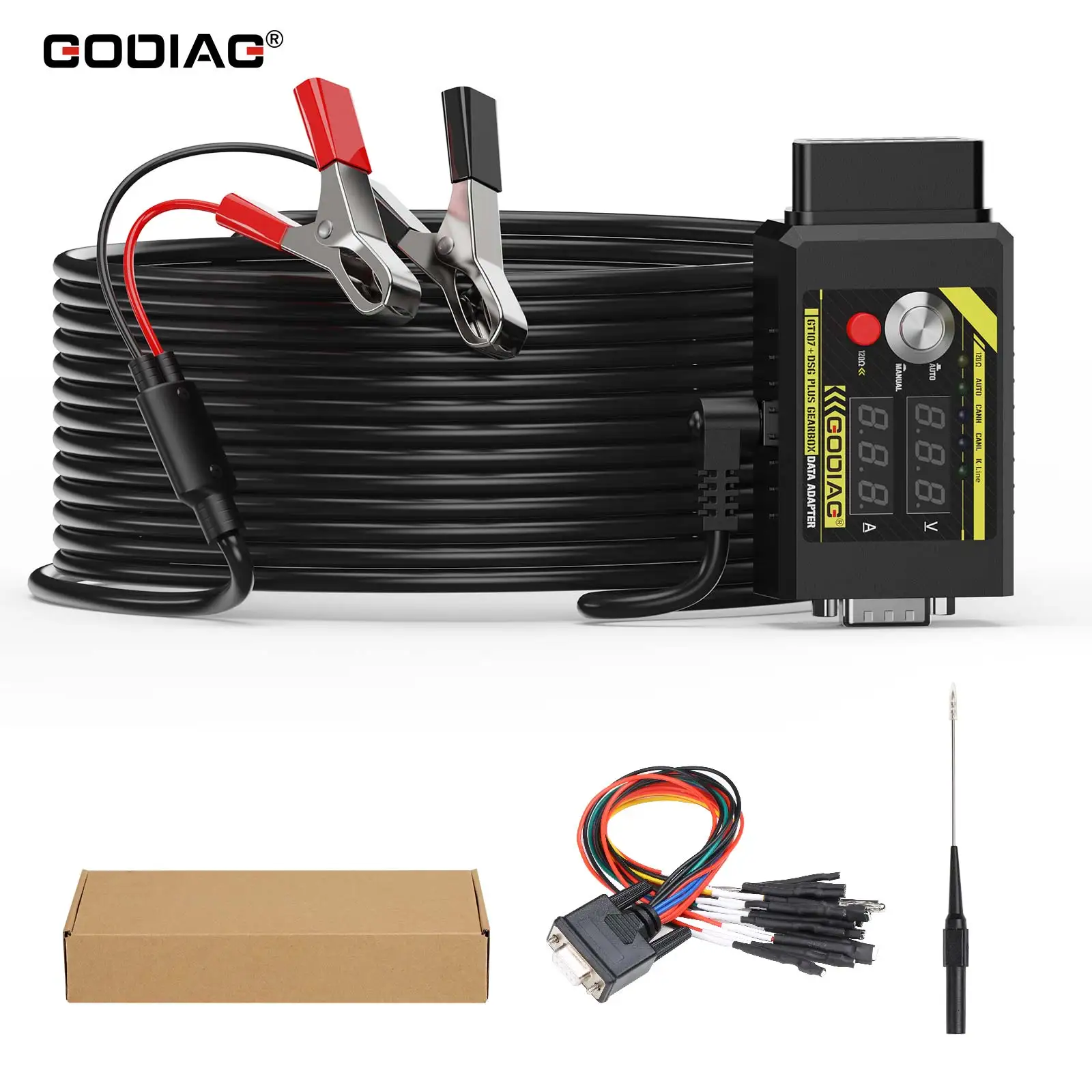 GODIAG GT107+ DSG Plus Gearbox Data Adapter For Benz/BMW/DQ250/DQ200/ VL381/VL300/ DQ500/DL501 work with PCMtuner