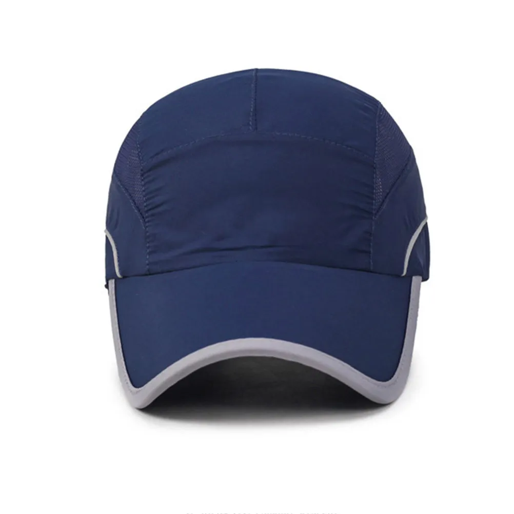 

Регулируемая солнцезащитная походная кепка для мужчин: быстросохнущая, легкая, дышащая, для активного отдыха, с английским дизайном, темно-синяя