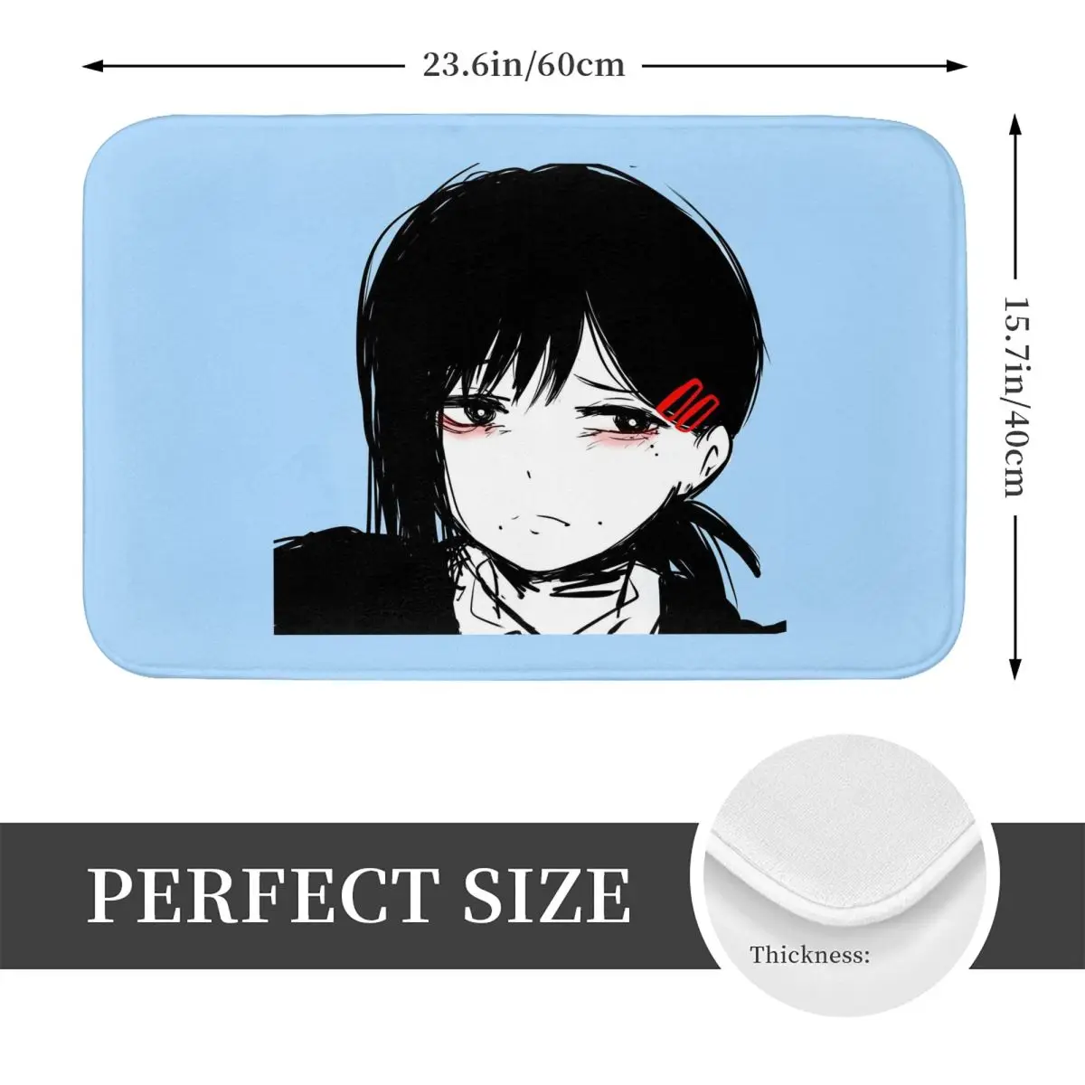 Chainsaw Man Manga Devil Anime Doormat Kitchen Entrance Home Floor Mat Non-slip Carpet Rug for Balcony Footpad Mats