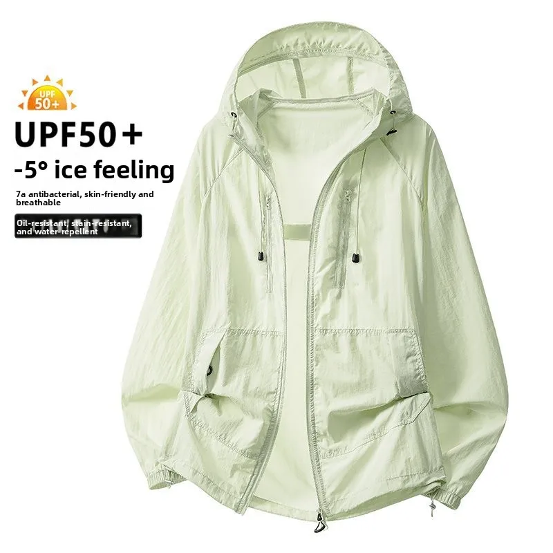 夏用フード付き日焼け止め服セット-メンズスキンウェア-カップル向け通気性アウトドア日焼け止め服-釣り用レザー