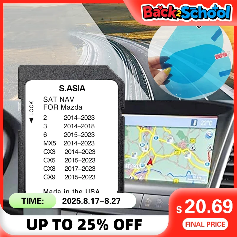 

Карта памяти SD 8 ГБ для Mazda 2/3/6/MX5/CX3/CX5/CX8/CX9