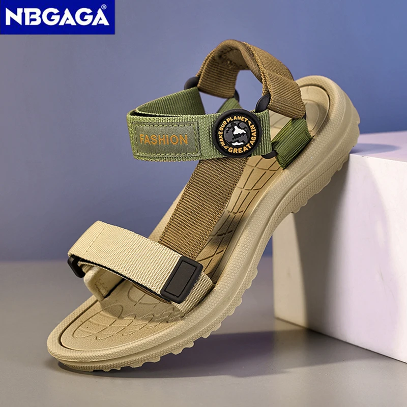 Children's Summer Breathable Casual Sport Sandals for Boys Open Toe Non-Slip Beach Shoes Comfortable Walking Sandals Size 30-38