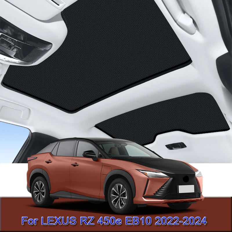 Car Electrostatic Adsorption Sunroof Sunshade For LEXUS RZ 450e EB10 2022 2023 2024 Heat Insulation Skylight Sticker Accessory