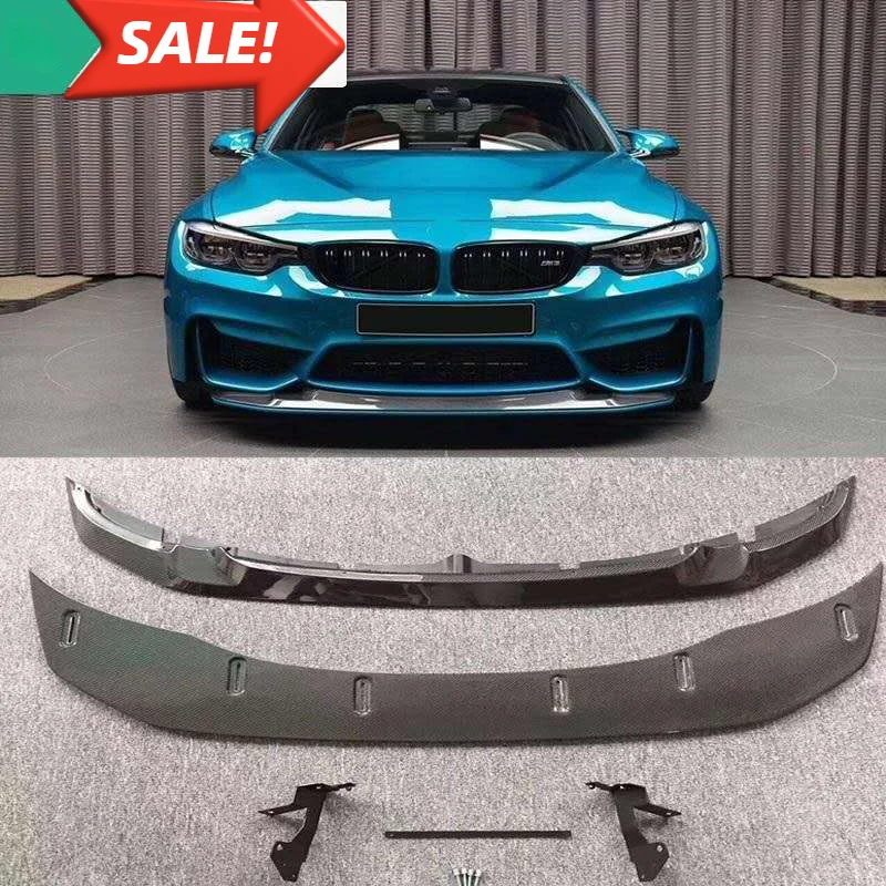 Front Bumper Splitters GTS Style Carbon Fiber Front Lip 2PCS F80 M3 /F82 M4